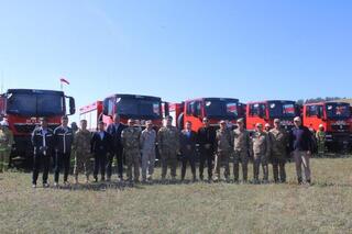 Противопожарная техника вручена Каркаралинскому нацпарку и Науырзумскому заповеднику
