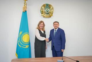 Министр науки и высшего образования встретился с Послом Европейского союза в Казахстане