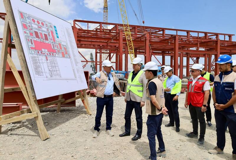 В Туркестанской области ведётся строительство электростанции мощностью 1 тыс мегаватт