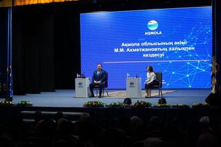 Аким Акмолинской области Марат Ахметжанов провел встречу с жителями Коргалжынского района