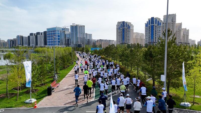 3 тысячи человек пробежали на благотворительном марафоне в Астане