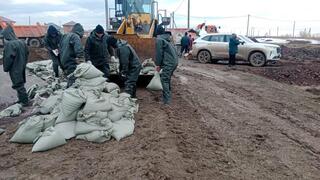 Группировка сил и средств ДЧС Карагандинской области прибыли в Акмолинскую область