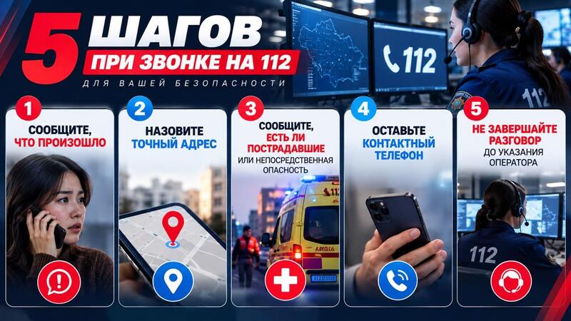 От звонка до помощи: как работает служба 112 МЧС Казахстана