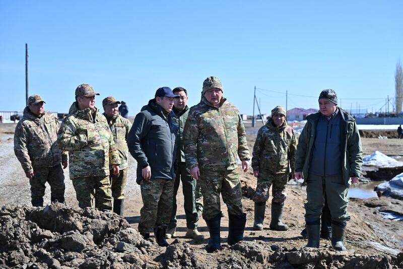 Фактов подтопления жилых домов не зафиксировано: аким области посетил село Бозтал
