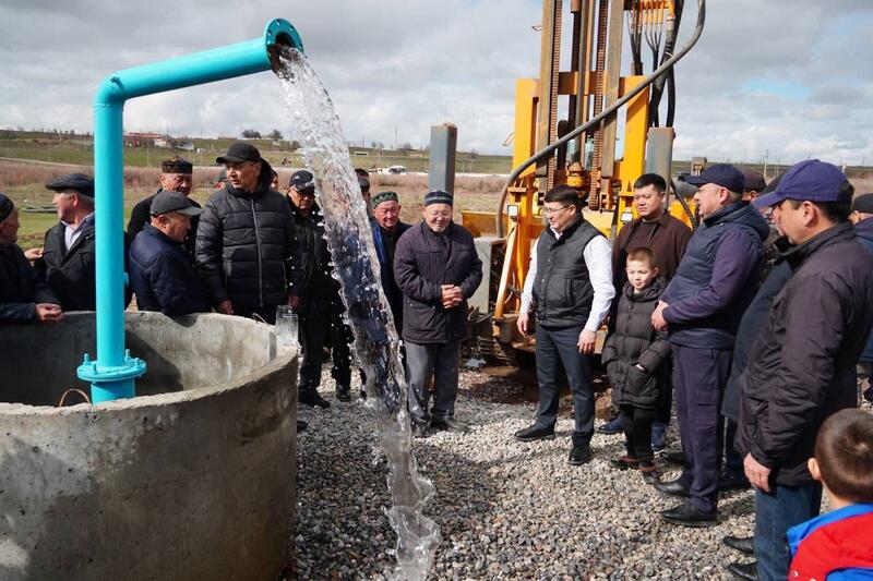 ТУРКЕСТАН: НАСЕЛЕННЫЙ ПУНКТ МАХАМБЕТ В КАЗЫГУРТСКОМ РАЙОНЕ БУДЕТ ОБЕСПЕЧЕН ПИТЬЕВОЙ ВОДОЙ 24/7