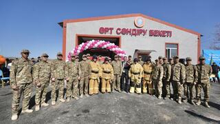 Чингис Аринов открыл добровольный противопожарный пункт в селе Матыбулак