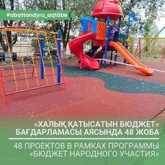По району Астана 41 детская площадка, 35 воркаутов, 13 футбольных полей