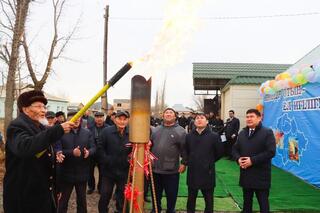 ТУРКЕСТАН: СЕЛО САРЫАРЫҚ ПОДКЛЮЧЕНО К ПРИРОДНОМУ ГАЗУ