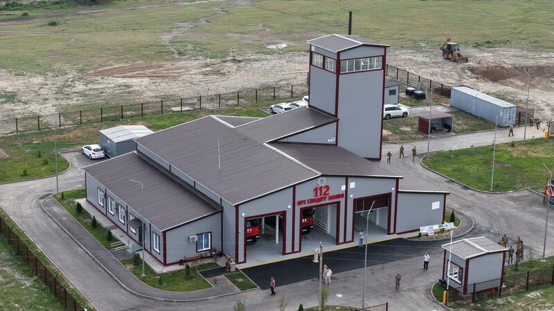 Чингис Аринов открыл первую пожарную часть в селе Нура