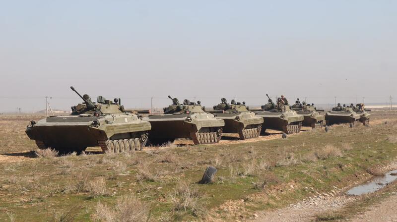 В Туркестанской области на полигоне «Арыс» прошло ротное тактическое учение