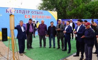 ТУРКЕСТАН: В СЕЛО ЖАЙЫЛМА ОРДАБАСИНСКОГО РАЙОНА ПОДАЛИ ПРИРОДНЫЙ ГАЗ