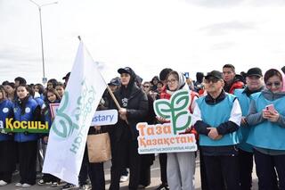 Тысяча горожан поддержала акцию «Таза Қазақстан» на масштабном экоплоггинге в Косшы