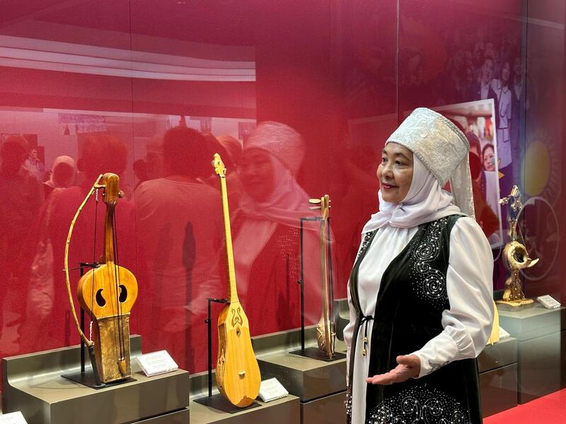 В Астане пенсионеры по-особенному отметили День государственных символов