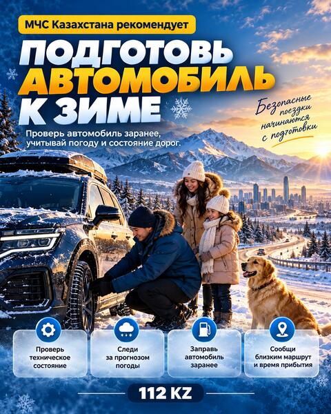 МЧС напоминает, как подготовить автомобиль к зиме