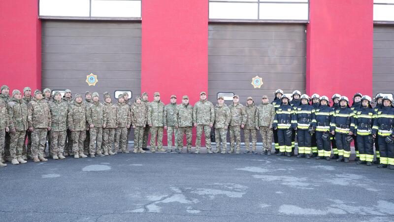 Глава МЧС ознакомился с модернизацией пожарной части в Шымкенте
