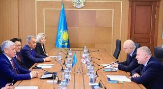 Аким Карагандинской области встретился с послом Грузии