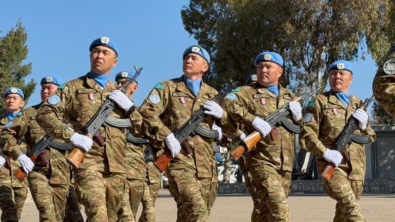 Казахстанские миротворцы на Голанских высотах удостоены медалей ООН за безупречную службу