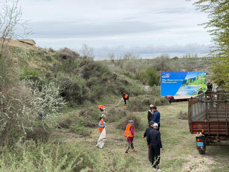 ТУРКЕСТАН: ЖИТЕЛИ САУРАНА АКТИВНО УЧАСТВУЮТ В АКЦИИ «ТАЗА ҚАЗАҚСТАН»