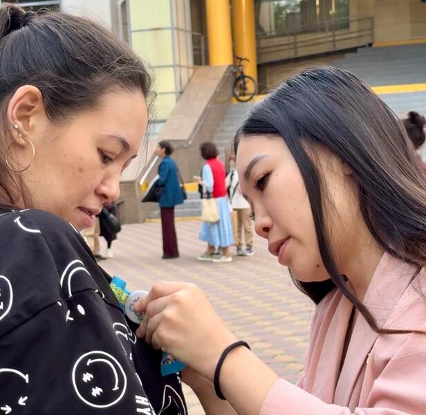 «Ленты Победы» подарили жителям и гостям столицы