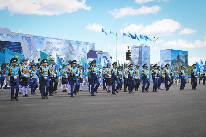 Глава государства выступил на ХІI международном военно-патриотическом сборе молодежи «Айбын»