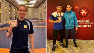 Две бронзы завоевали карагандинские борцы на чемпионате Азии во Вьетнаме