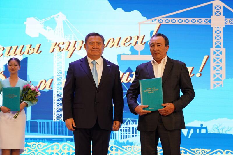 В Акмолинской области чествовали строителей