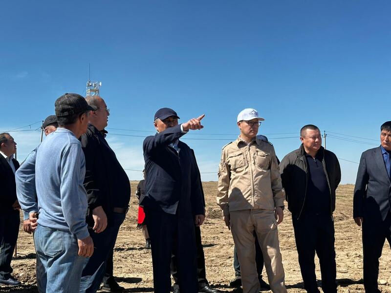 ТУРКЕСТАН: МИНИСТР ВОДНЫХ РЕСУРСОВ ОЗНАКОМИЛСЯ С ХОДОМ СТРОИТЕЛЬСТВА ВОДОХРАНИЛИЩА «КАРАКУЫС» В ТОЛЕБИЙСКОМ РАЙОНЕ