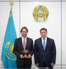 НУРАЛХАН КУШЕРОВ ВСТРЕТИЛСЯ С ПРЕЗИДЕНТОМ КОМПАНИИ «MAGISTER ART» РЕНАТО САПОРИТО