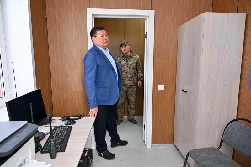 Аким области посетил пожарный пост в селе Бөкенші
