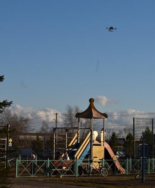 Профилактика выпадения детей из окон с применением БПЛА