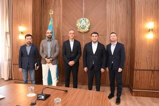 АКИМ ТУРКЕСТАНСКОЙ ОБЛАСТИ НУРАЛХАН КУШЕРОВ ВСТРЕТИЛСЯ С ГЛАВОЙ ФРАНЦУЗСКОЙ КОМПАНИИ «ORANO» НИКОЛЯ МАСОМ