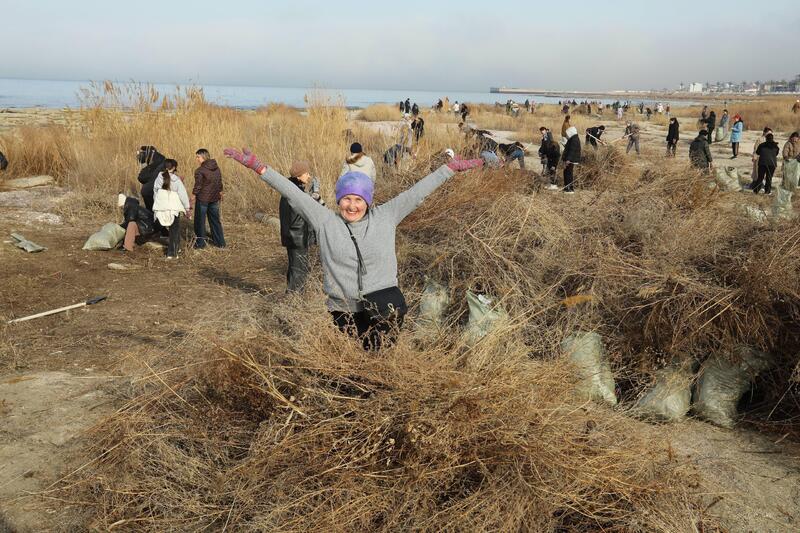 В Мангистауской области в рамках экологической акции «Тазару күні» прошёл масштабный субботник