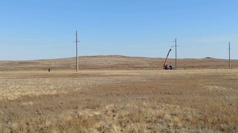 В селе Кайынды проводят ремонт электросетей