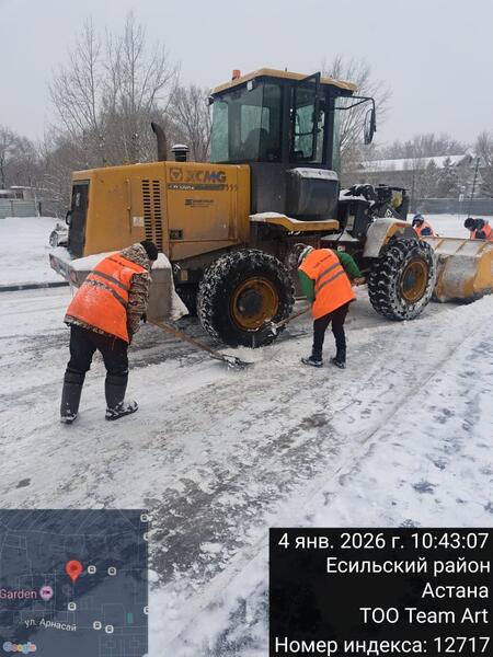 Более 3000 дорожных рабочих и свыше 1600 единиц спецтехники задействованы в снегоуборочных работах в Астане