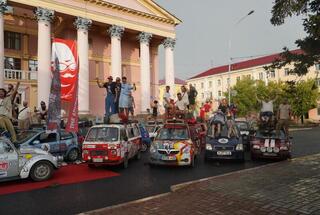 Финиш международного ралли «Mongol Rally» - в Усть-Каменогорске