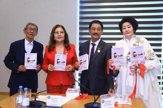 В РАМКАХ 95-ЛЕТИЯ ШАМШИ КАЛДАЯКОВА СОСТОЯЛАСЬ ПРЕЗЕНТАЦИЯ КНИГИ «ӨНЕРІ ӨРГЕ ШАЛҚЫҒАН ОРДА»