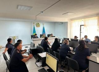 О проведении учебного занятия с дежурной службой и диспетчерами Центра планирования и оперативного управления Департамента по чрезвычайным ситуациям Жамбылской области по реагированию на террористические угрозы