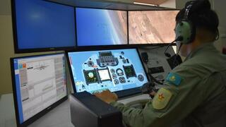 На Карагандинской авиационной базе презентовали новый тренажёр для подготовки пилотов