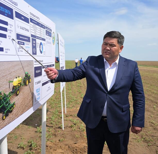 Аким области Асаин Байханов посетил с рабочей поездкой Щербактинский район