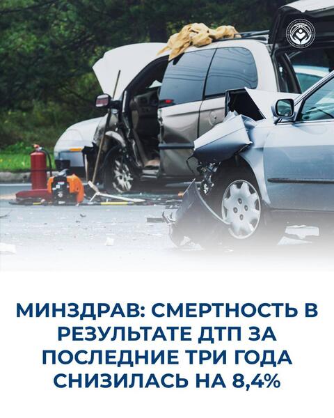 МИНЗДРАВ: СМЕРТНОСТЬ В РЕЗУЛЬТАТЕ ДТП ЗА ПОСЛЕДНИЕ ТРИ ГОДА СНИЗИЛАСЬ НА 8,4%