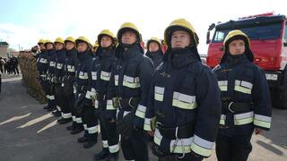 Глава МЧС открыл новую пожарную часть в городе Сатпаев