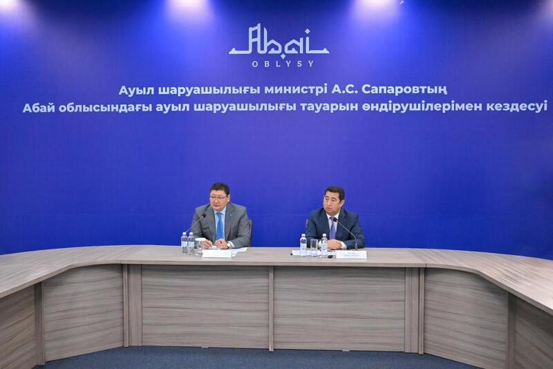 Айдарбек Сапаров обсудил с аграриями области Абай развитие АПК и меры господдержки