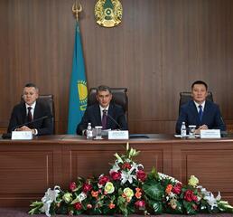 В областной прокуратуре представили нового прокурора Павлодарской области. В мероприятии принял участие глава региона Асаин Байханов