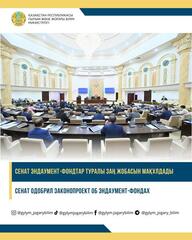 Сенат одобрил законопроект об эндаумент-фондах