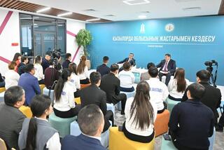 Председатель Сената Маулен Ашимбаев встретился с креативной и талантливой молодежью Кызылординской области