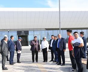 Глава региона посетил объекты строительства Кызылорды