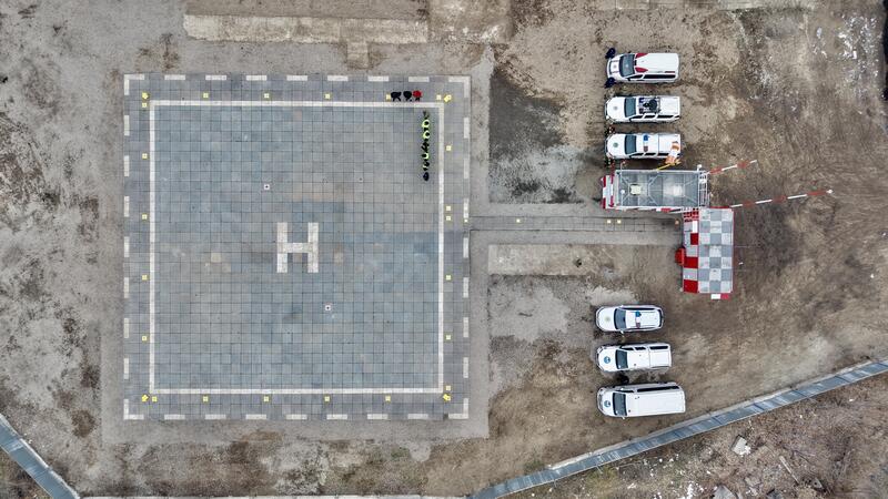 Вертодром для санитарной авиации: Чингис Аринов ознакомился с новой вертолётной площадкой в Алматы