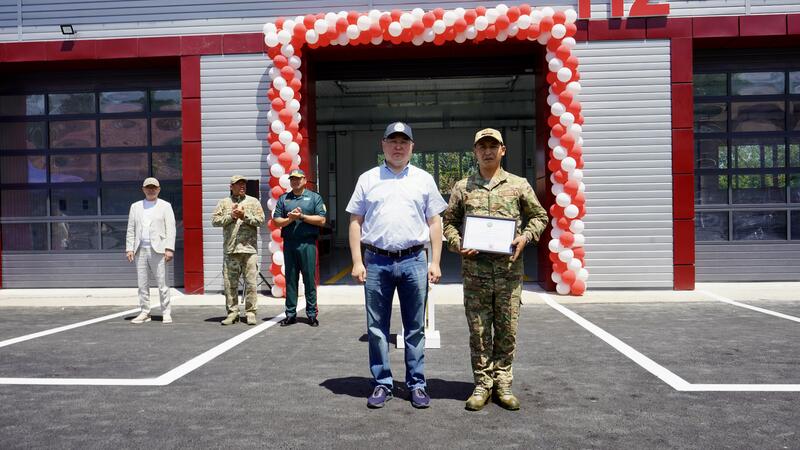Глава МЧС открыл новую пожарную часть в городе Талгар