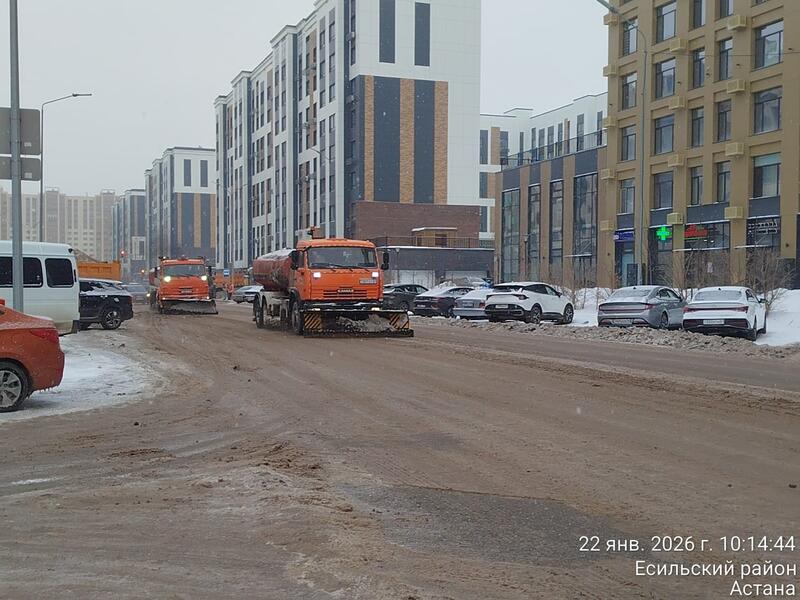 Более трех миллионов кубометров снега вывезли из Астаны с начала зимнего сезона