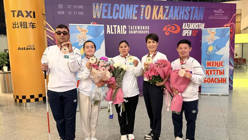 Победителей и призеров чемпионата Азии по пара каратэ торжественно встретили в Астане
